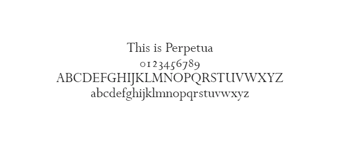 Web Safe Fonts - Perpetua