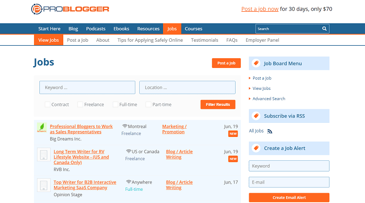 Problogger Job Board