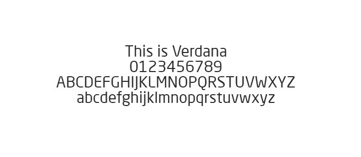 Web Safe Fonts - Verdana